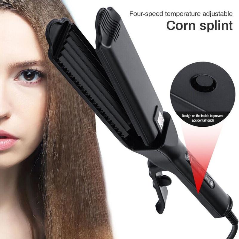 Salon Hair Curler Ceramic Crimper Wave Curling Iron Wand Wet & Dry Styling Tool Smooth Comfort 2