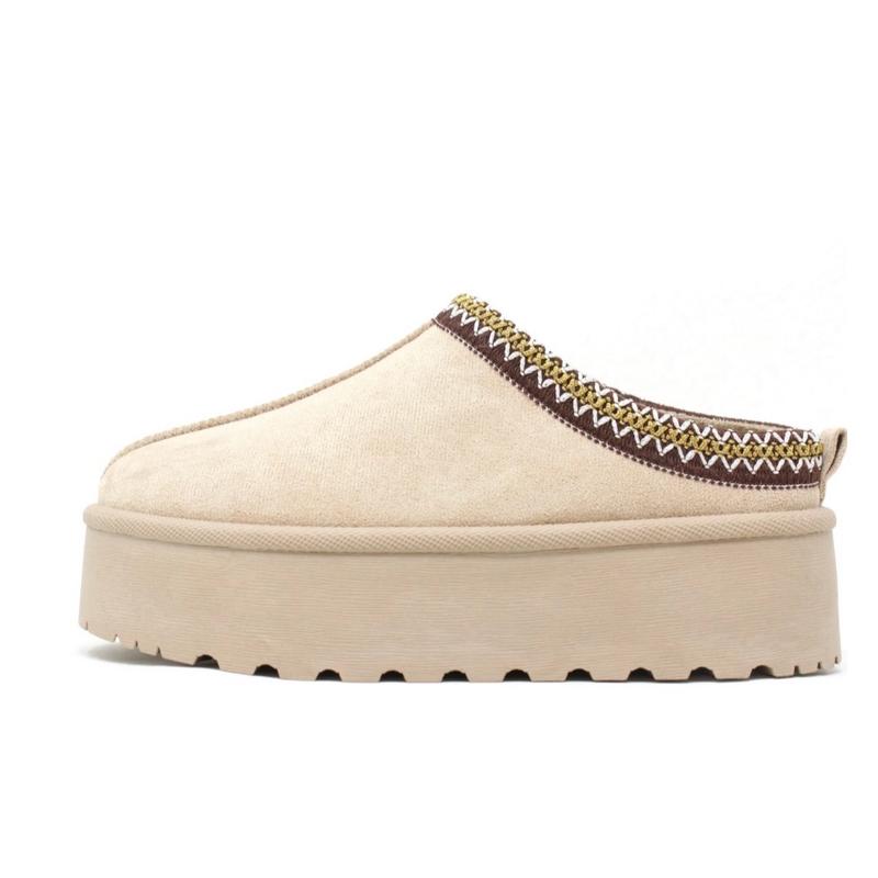 Women Flat Round Toe Faux Sued And Fur Line Mule Slippers Winter Footwear Size UK 3-8 Comfort Walking Shoes Girl Shoe Nail Active Valentine Gift For Her Valentine Gift Valentine Sale Valentine Day Shoes Suede Slide outdoor slippers 5