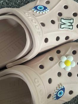 Product Review of White letter shoe charms, from o**K 0