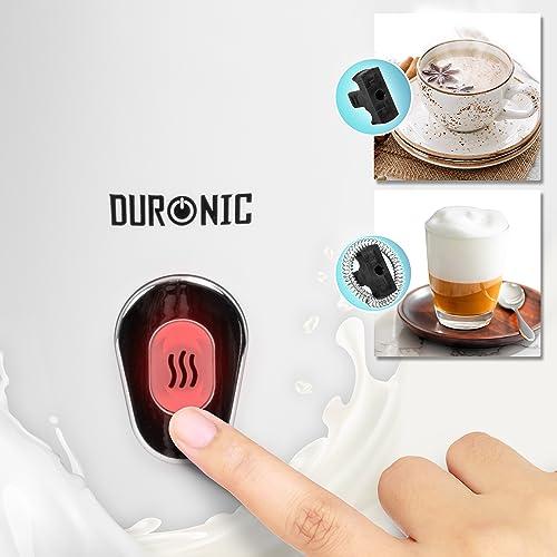 Duronic Milk Frother Electric MF130, Coffee Milk Frothers Steamer, Automatic Hot and Cold Foam Maker Hot Chocolate Machine with Milk Heater and Warmer for Cappuccino, Lattes, Coffees and Matcha 3