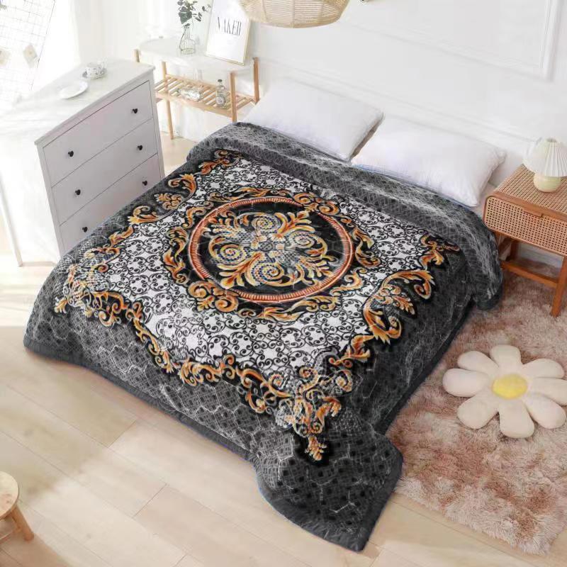 2 Ply Reversible double sided Blanket Thick Heavy Faux Fur Mink Throw King size 2