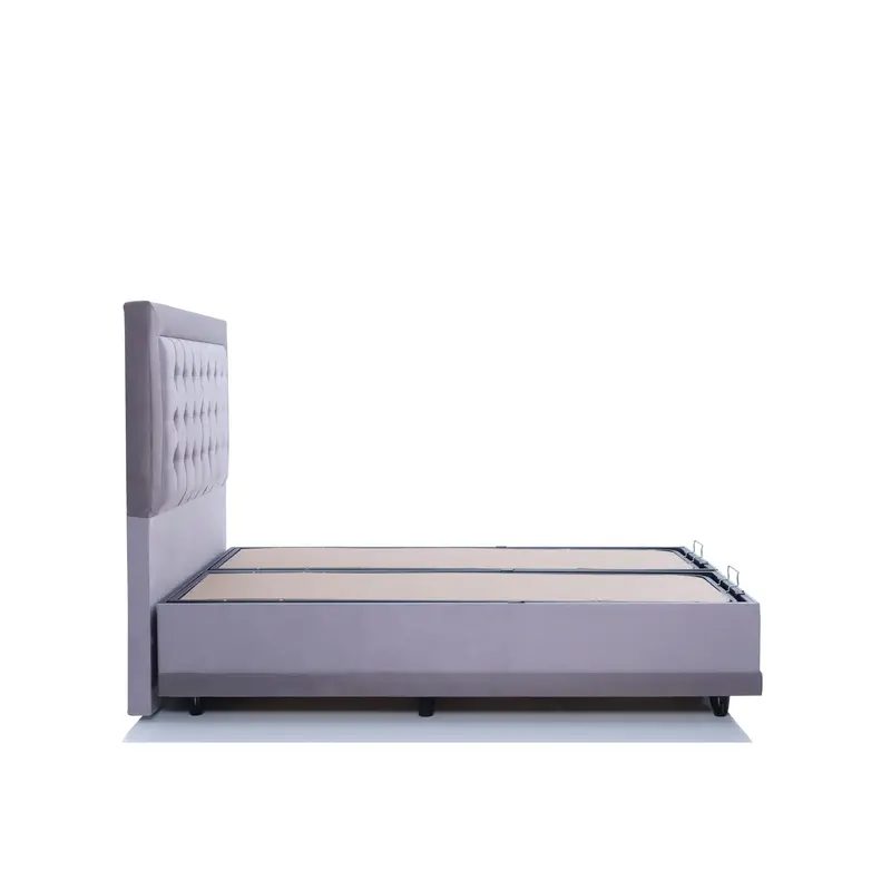 Monday Grey Double Bed - Soft Furnishings for a Comfortable Night's Sleep 4