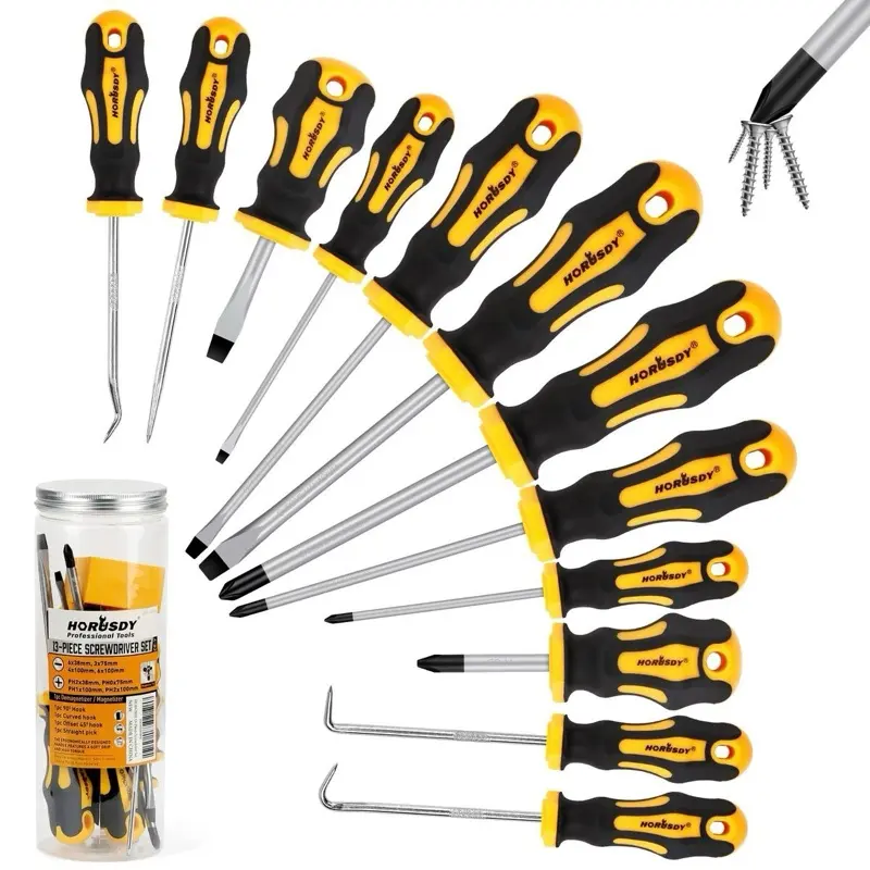 Rolson Value 10 Pieces Screws Drivers Set - Great for Home Improvement