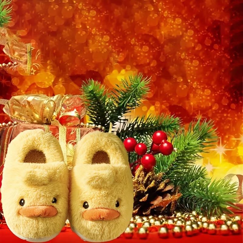 Product Introduction of Cozy Cartoon Plush Footwear for Youngsters - Warm, Comfortable Indoor Shoes with Non-Slip Sole for Boys & Girls, Ideal for Fall/Winter 5