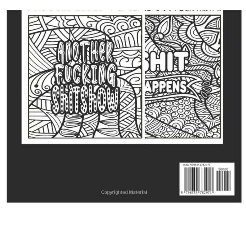 Things I Want To Say At Work But Can't Coloring Book: A Stress Relieving Swear Word Adult Stress Relief Management Gag Gift with Hilarious Work Quotes To Color. Paperback – Large Print, 21 Sept. 2022 4