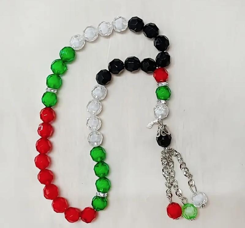 Rosary In The Colors Of The Flag Prayer 33 Beads Tasbih Islam 2