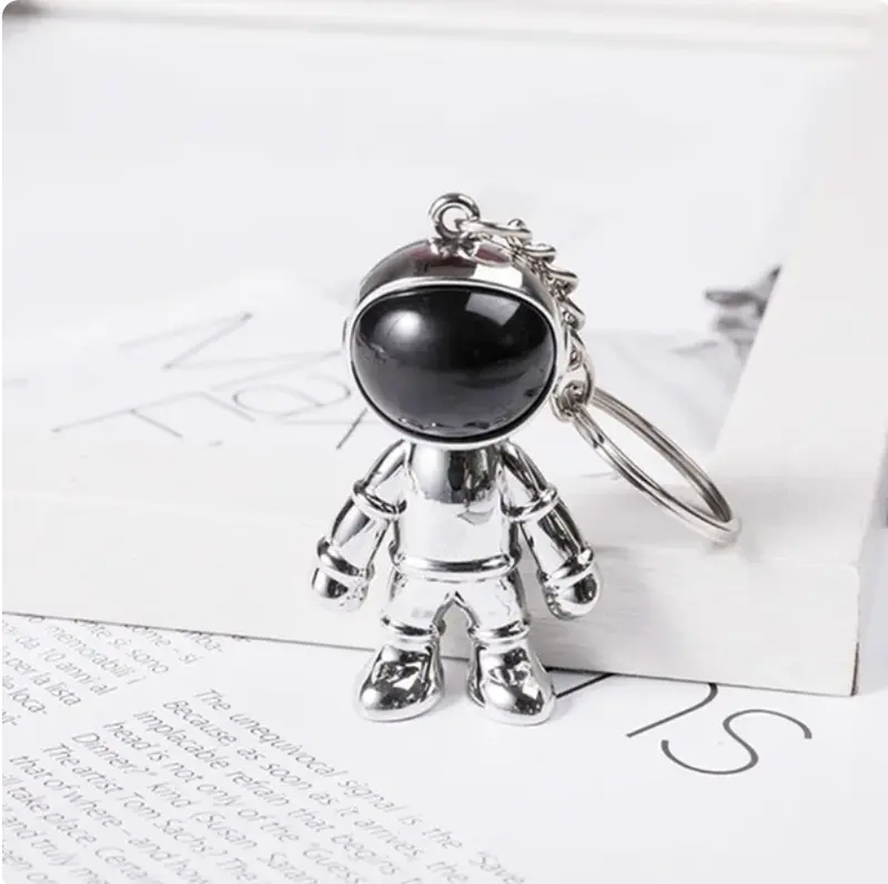 Handmade 3DKeychain Space Robot Astronaut Astronaut Man Gift Present Occassion Gold Silver Black Blue For Him Anniversary Birthday 3
