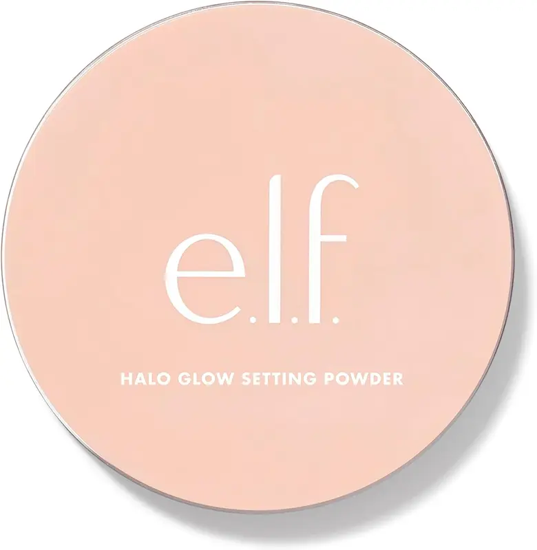 e.l.f., Halo Glow Setting Powder, Silky, Weightless, Blurring, Smooths, Minimizes Pores and Fine Lines, Creates Soft Focus Effect, Medium, Semi-Matte Finish... 5