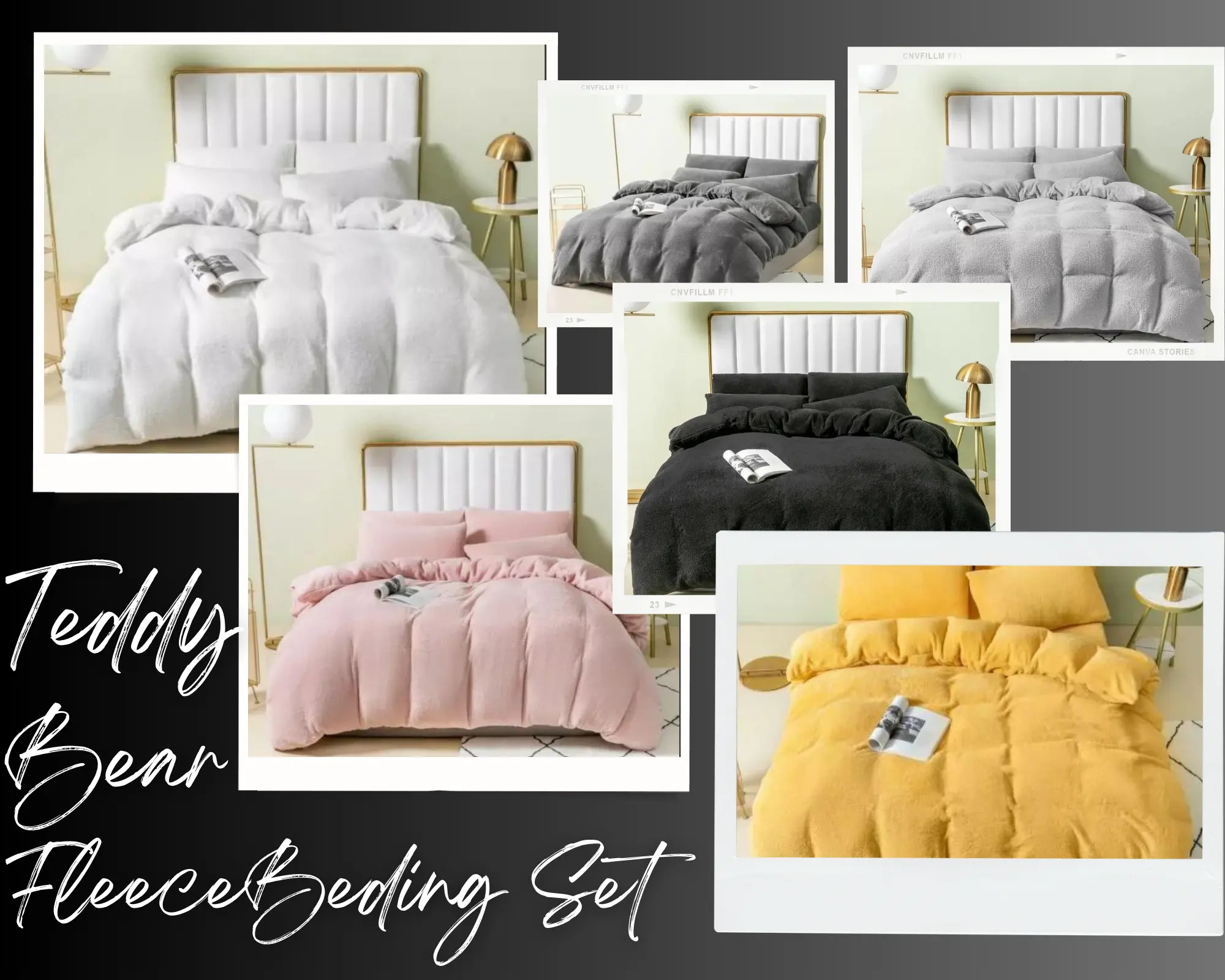 Luxury Fleece Teddy Bear Duvet Covers Warm &  Cozy Bedding Set | Duvet Sets | Duvet Cover Set
