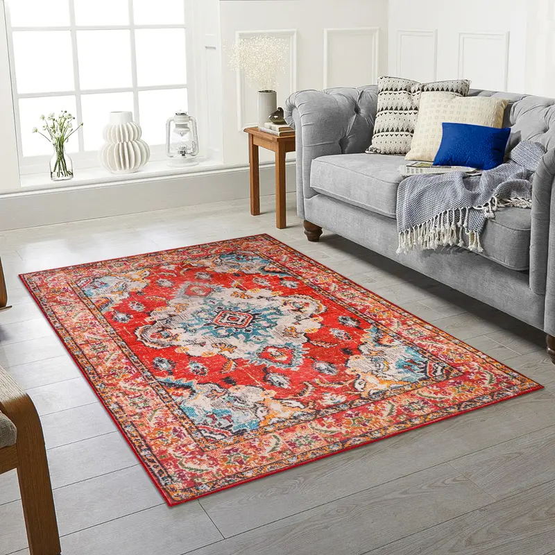 Extra Large Traditional Rugs Non Slip Hallway Runner Bedroom Living Room Carpet machine washable 7