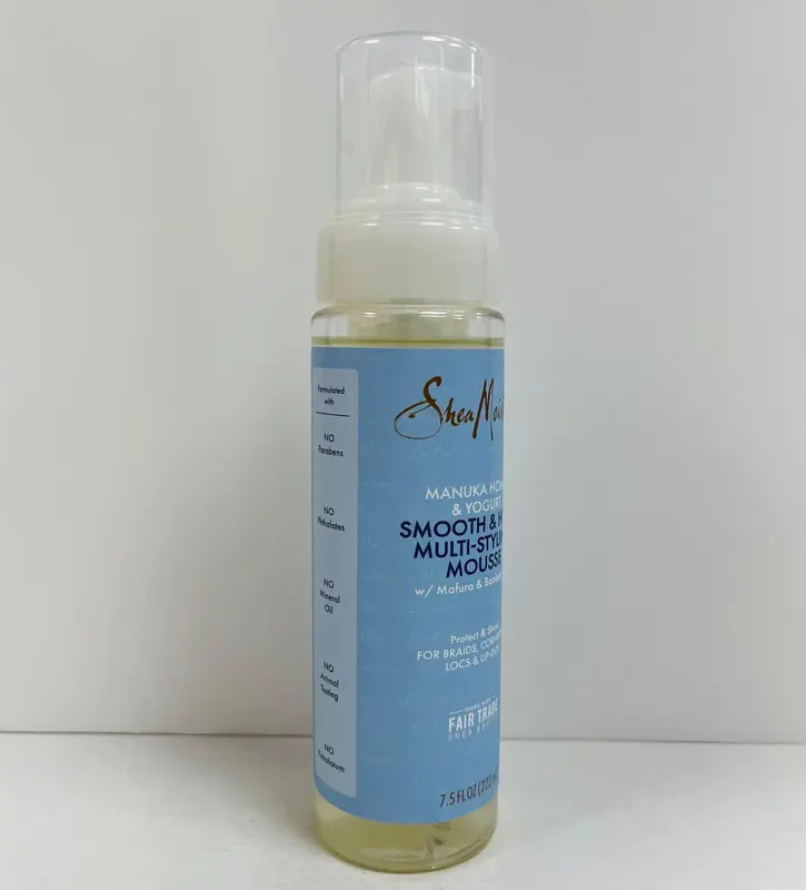 Shea Moisture Manuka Honey and Yogurt Multi Styling Mousse with Mafura and Baobab Oils - 222ml - Haircare, Conditioner Lightweight Shampoo Nourishing Smooth Cleanser Cleansing 3