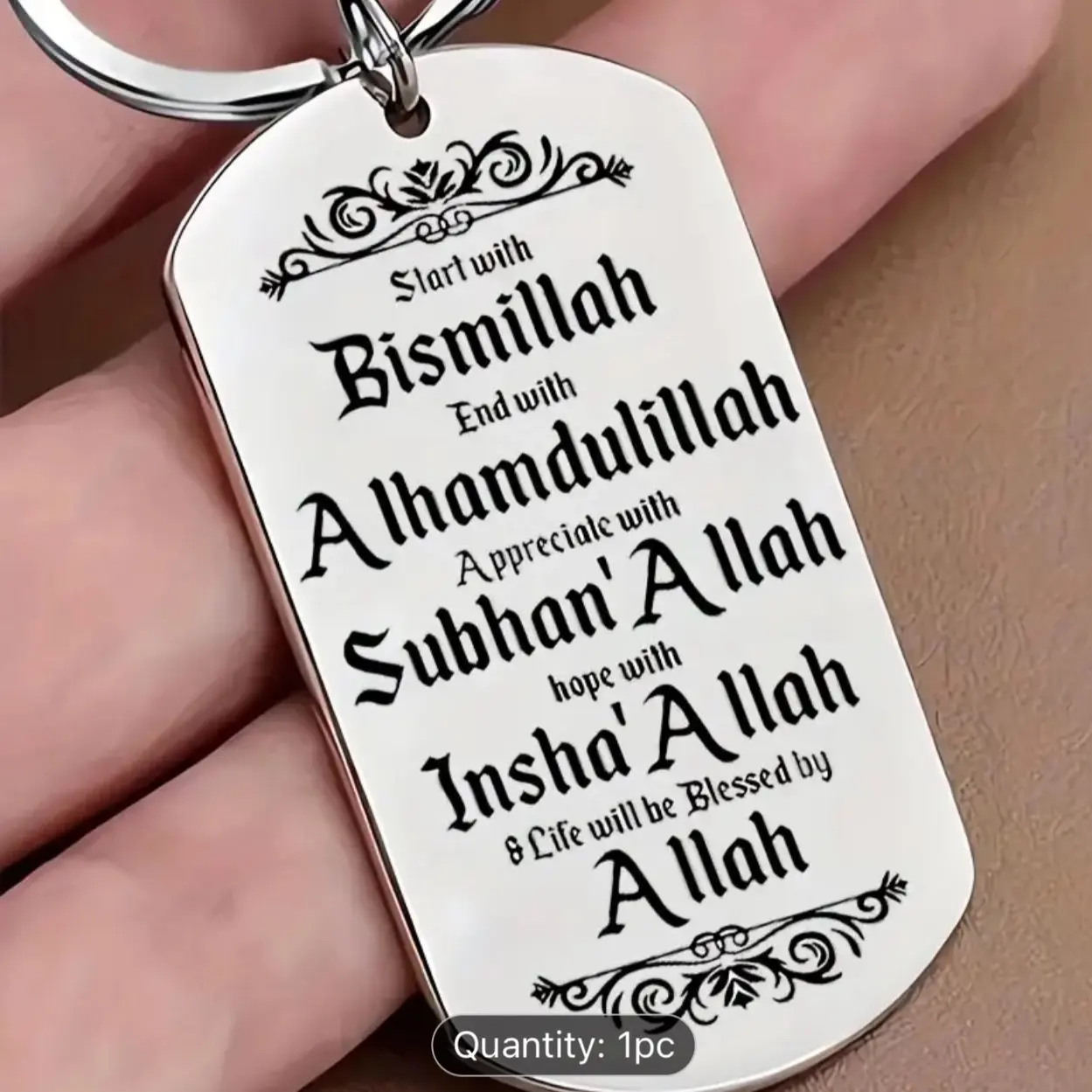 Islamic Acrylic Decorations for Ramadan Mubarak Eid Decorations - Arabic Ramadan Decorations Birthday Gift Key Ring