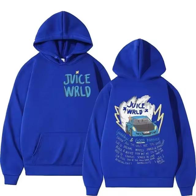 Product Introduction of Juice WRLD Hoodies Men Women Hooded Sweatshirts Fashion Hip Hop Casual Pullovers Black Streetwear Sweatshirts 6