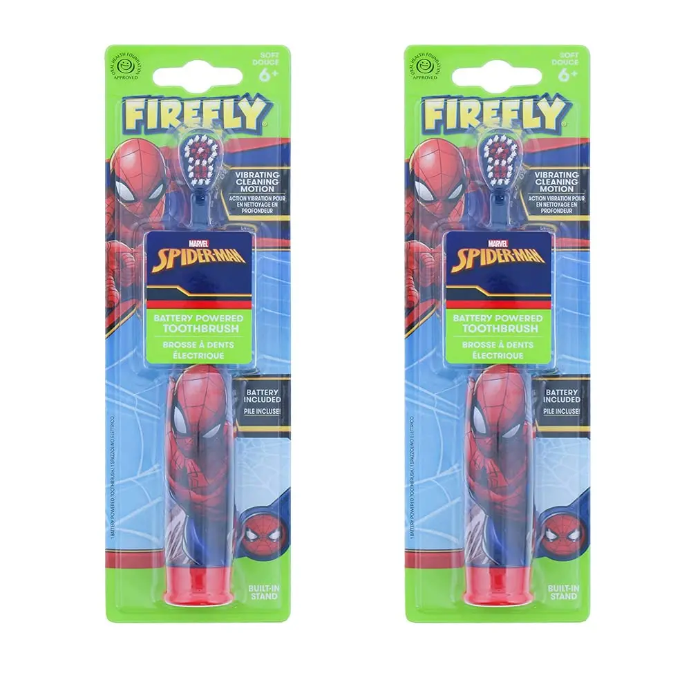 FIREFLY 2 Pcs Electric Junior Tooth Brush for Kids Soft Douce 6+