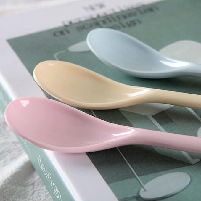 Product Introduction of 5 Pcs Long Handle Melamine Spoons Colorful Coffee Spoons Cocktail Stirring Spoons Yogurt Mixing Teaspoon for Ice Cream Milk , #Cutlery #Tableware 2