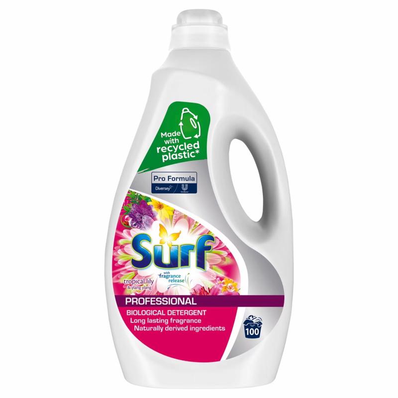 Surf Professional Laundry Detergent Liquid Gel 2 x 100 Wash Tropical Lily & Ylang Ylang | Long Lasting Freshness for Household Scented 2