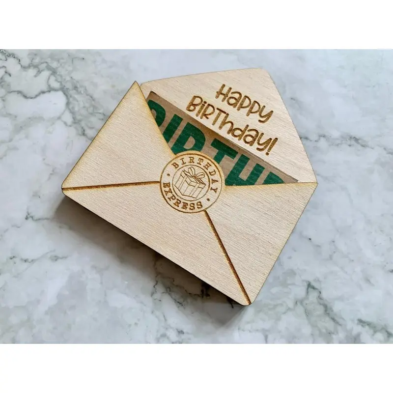 Personalised Happy Birthday Envelope Gift Card Holder 0