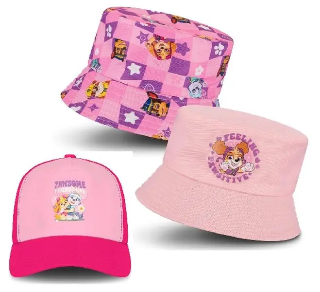 Paw Patrol Kids Bucket Hat & Caps Set - Officially Licensed, Cartoon Accessories for Girls, 3-12 Years, Reversable Bucket Hats - High Quality