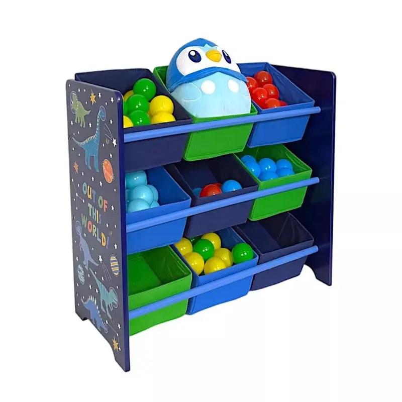 Kids Dinosaur 9 Tub Storage Drawers Perfect Organiser Kid Clothes Crafts & Toys Baby Product Boxes 2