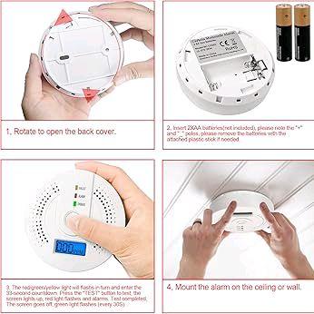 Carbon Monoxide Detector with Sensor Alarm for Home Safety 7