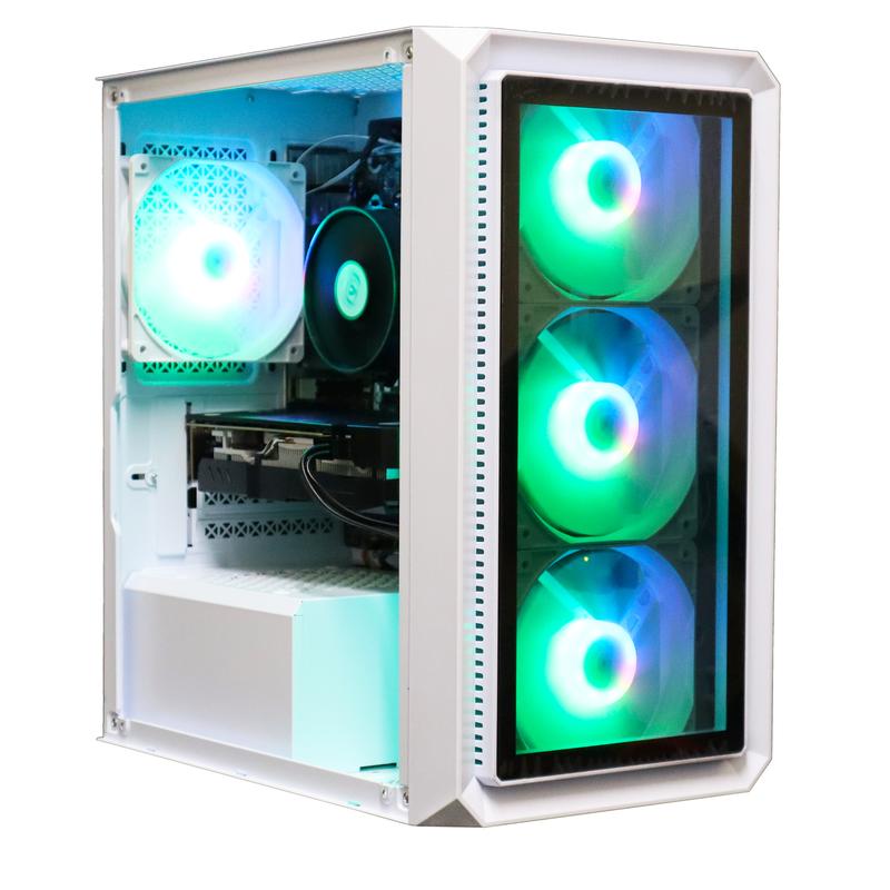 Fast Gaming PC AMD Ryzen 5 5600 - 16GB DDR4 RAM, 1TB M.2, NVIDIA 6GB RTX 3050 Windows 11 Pro with Norton Anti-Virus & CCleaner 4