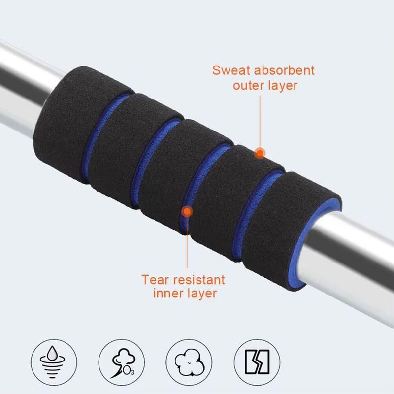 Door Pull Up Bar Doorway Chin up Bar, Extendable 60-100cm - Non-Slip Secure Grips, Adjustable Upper Body Trainer Workout Bar Fitness Exercise Gym Equipment for Home Indoor 4