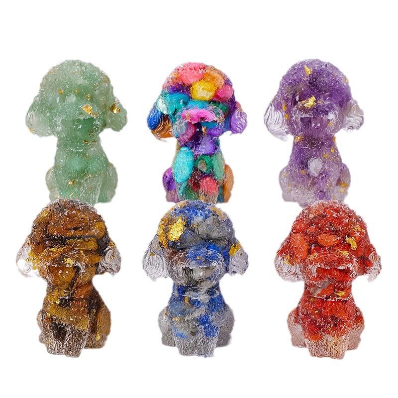 Crystal Dog, Crystal Puppy Christmas Decoration, Crystal Resin Crystal Dog, Halloween Gift, Reiki And Chakra Crystals, Christmas Gift, Crystal Gift, Home Decor,  Best Gift Ideas, Natural Crystal Collection, Crystal Decor, Crystal Seller UK, Crystal Shop 4
