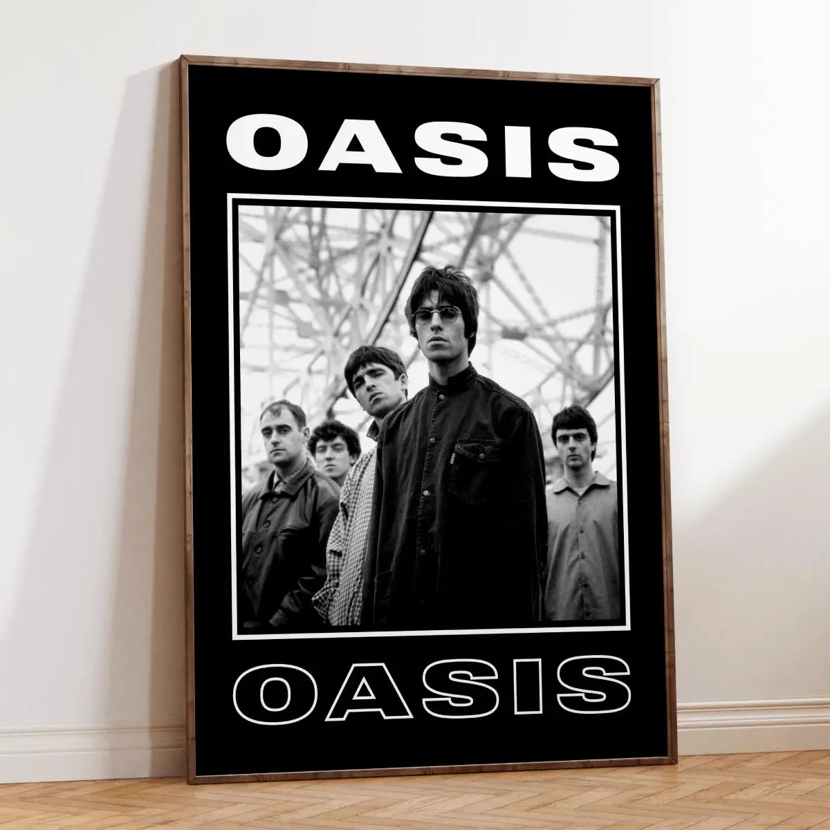 Oasis Band Poster | Photo Print | Liam Noel Gallagher Print | Music Gift | Wall Art | Indie | Britpop Poster Decor Rock