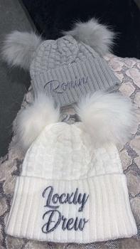Product Review of Royal Icon Personalised Kids Hats - Cute & Cozy Double Pom Pom Knitted Hat for Boys and Girls - 2-5 Years Ri674 from S**h 2