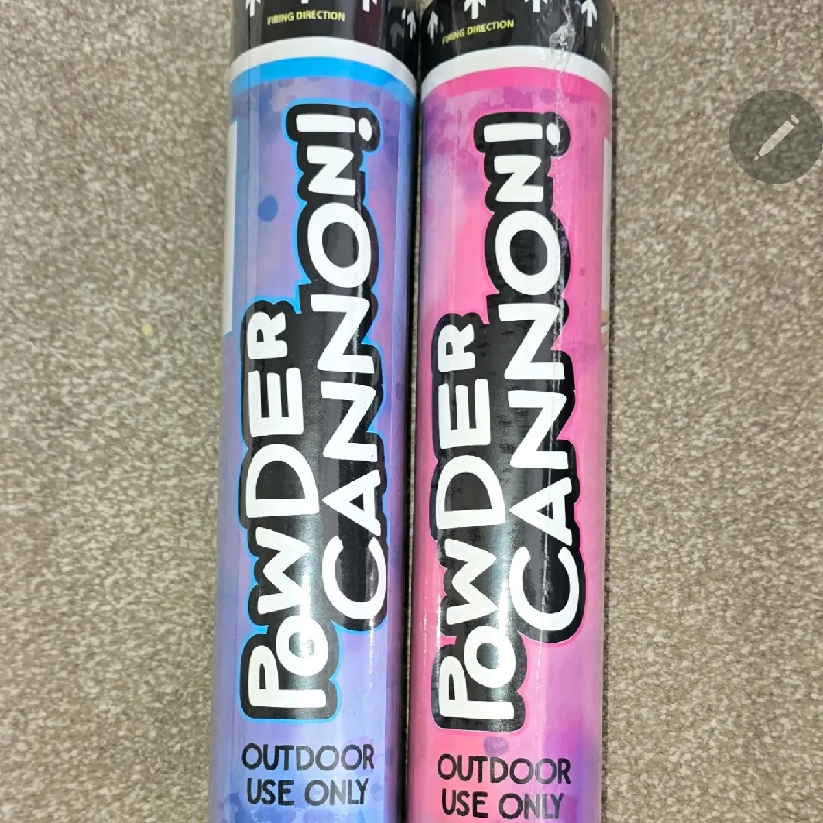 POWDER CANNON PINK OR BLUE GENDER REVEAL