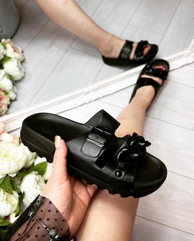 Women Chunky Sole Sliders Casual Comfy Sandals Flatform Summer Shoes Footwear Girl 2