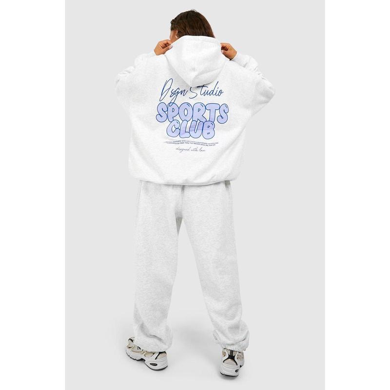 DSGN Studio Sports Bubble Slogan Oversized Jogger 0