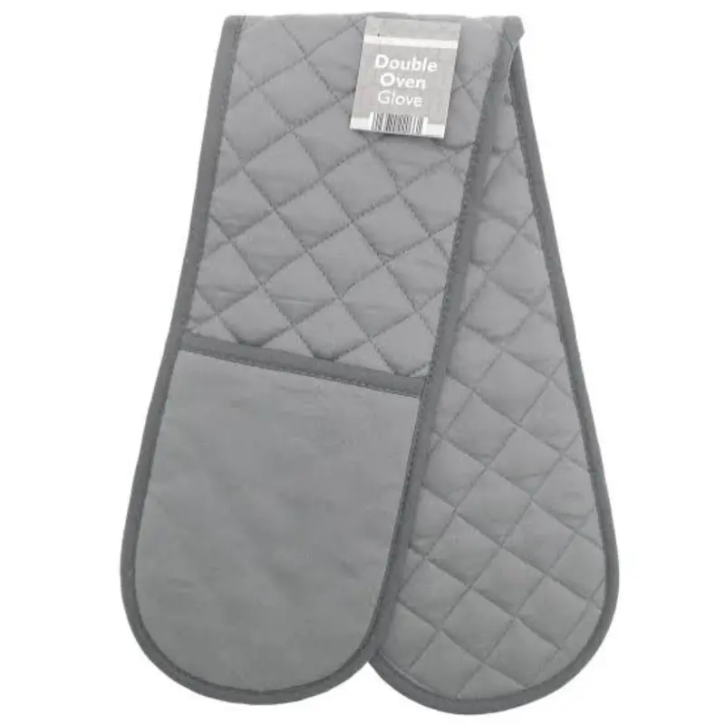 Stylish Double Oven Gloves with Insulated Cotton Mitts & Pot Holder - Various Designs - Classic, Bakeware 2