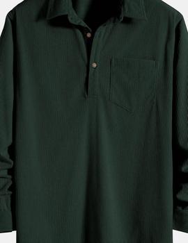 Product Review of Men's Solid Half Button Corduroy Shirt, Regular Fit Casual Long Sleeve Collared Top for Fall & Winter, Men's Clothes for Daily Wear, Clothing from D** 0