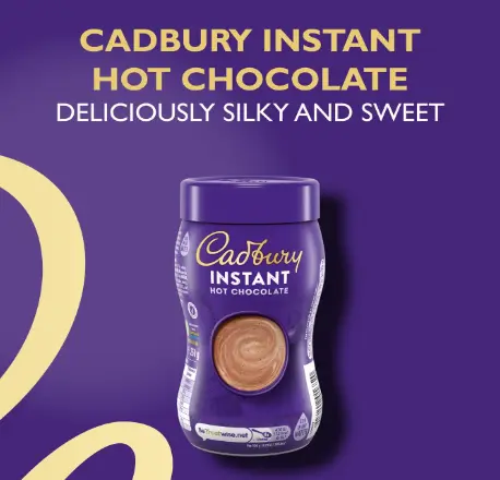 (BBE 17/09/24) Cadbury Instant Hot Chocolate Powder (300g) Beverage Drink 1