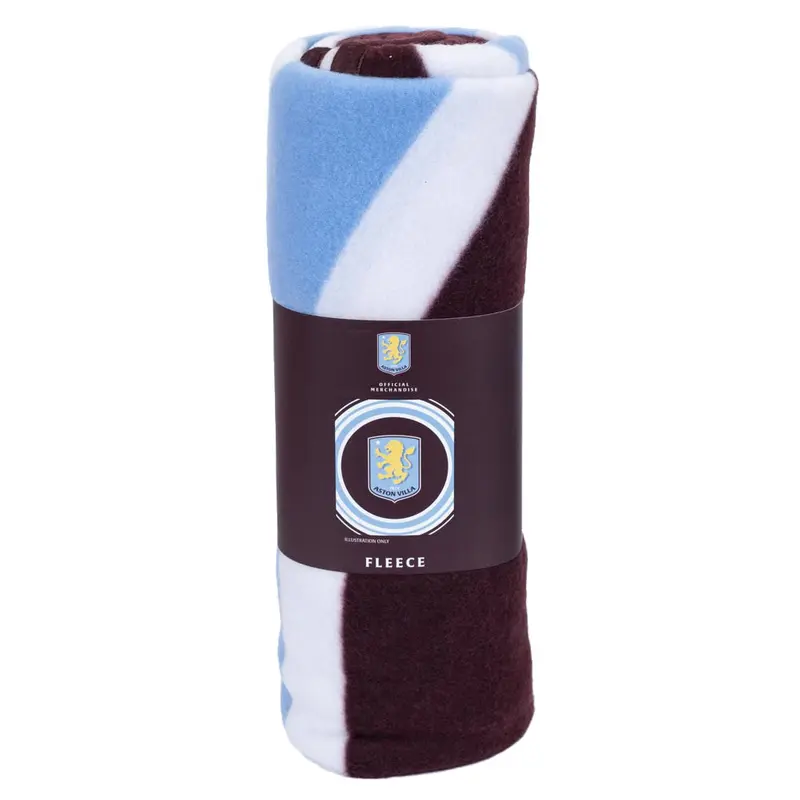 Aston Villa FC Pulse Fleece Blanket - Soft and Cozy 0