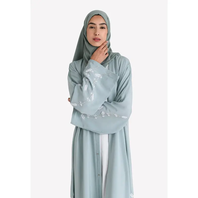 Luxury Maldives Open Abaya With Embellishments (Premium) 2