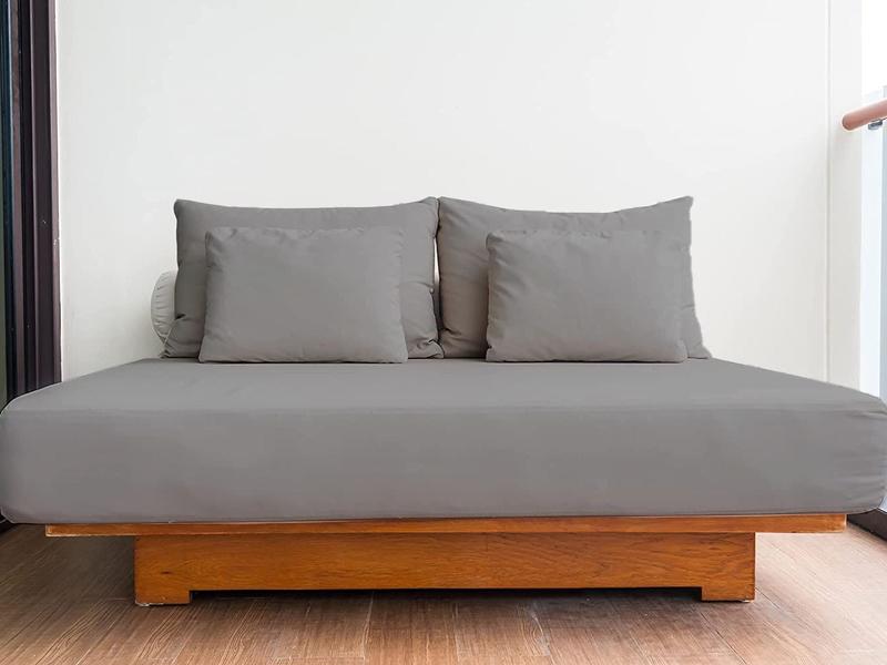 Extra Deep Pocket Plain Fitted Bed Sheet (26cm) Thread Fabric Super Soft & Breathable Comfortable All UK Sizes For Thick Mattress Available in 13 Different Color UK 6