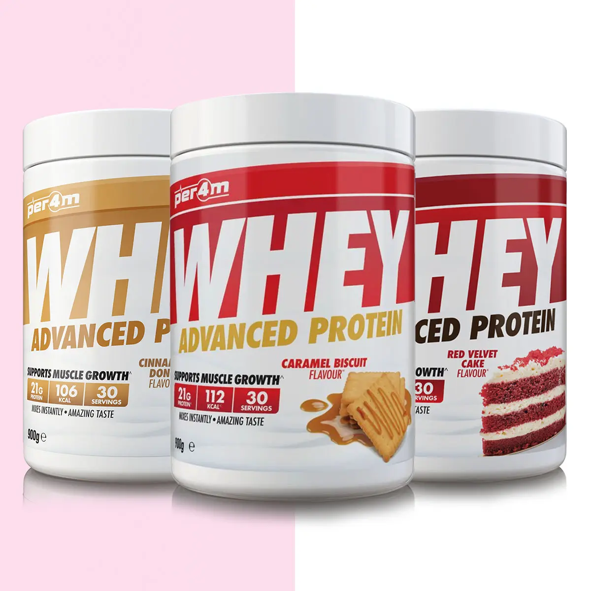 Per4m Nutrition - Whey Protein Powder Shake (30 Servings, 900g) whey