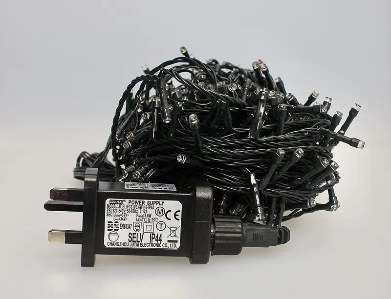 100 Cool White LEDs Multifunction Timer Outdoor String Fairy Lights 10M 4