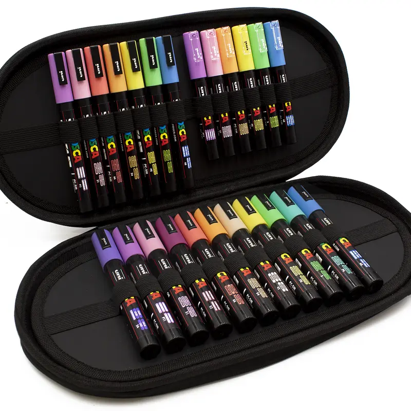 POSCA Display Cases | Paint Marker Art Pens | Gift Travel Case of 24 or 54 3