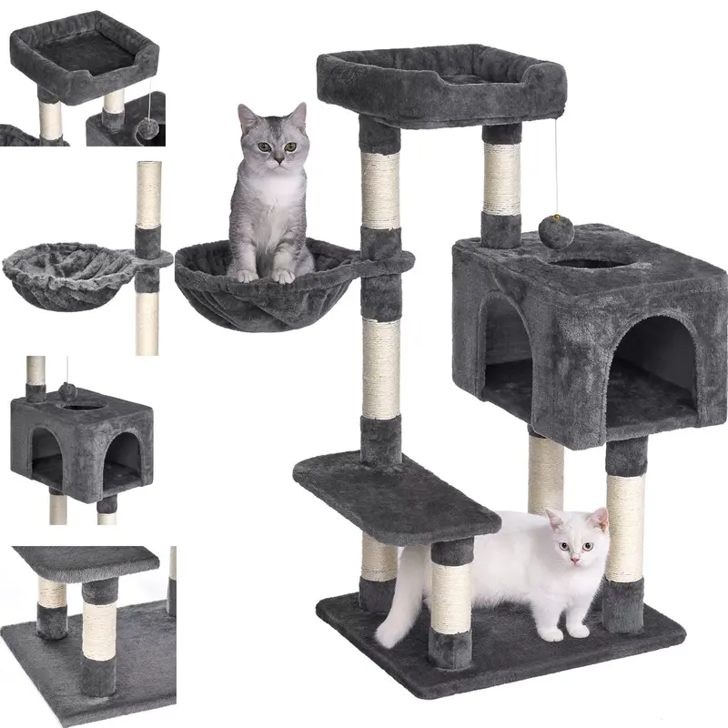 Cat Scratching Post Large Cat Tree Tower Kitten Condo Activity Centre Climbing dog  bed  car 1