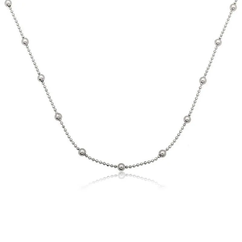 Small and Big Beads Necklace Female Daily