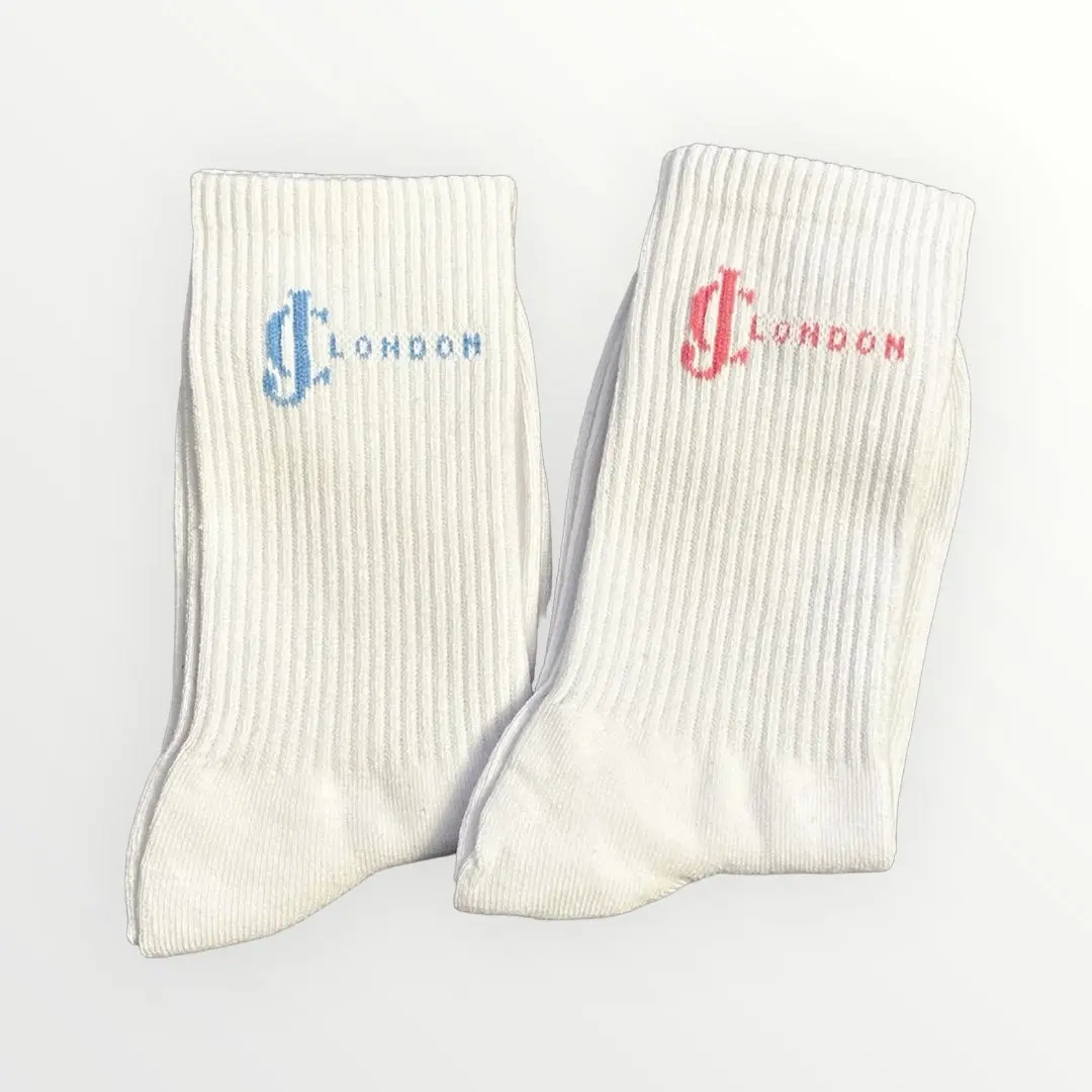 Womens white socks pack of 2