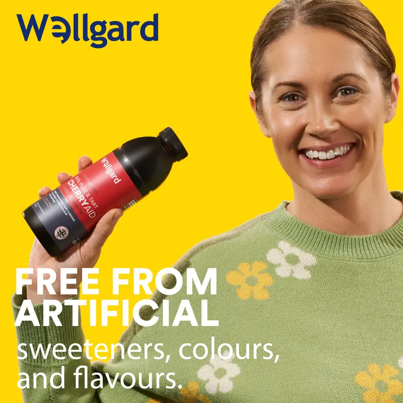 Wellgard Cherryaid Tart Cherry Concentrate, Sour Cherry Juice Supplement, Cherry Juice for Sleep, Sleeping Supplement 4