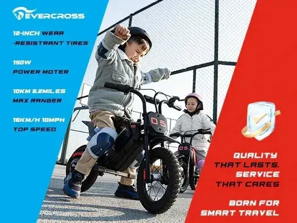 Evercross EV05M 12" Electric Motorcycle 150W motor for 3-12 Kids E-Motorcycle 5