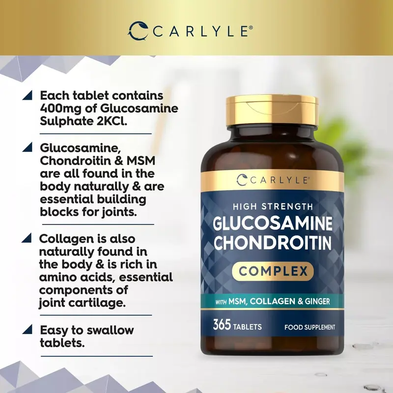 Glucosamine and Chondroitin Complex | 365 Tablets 1