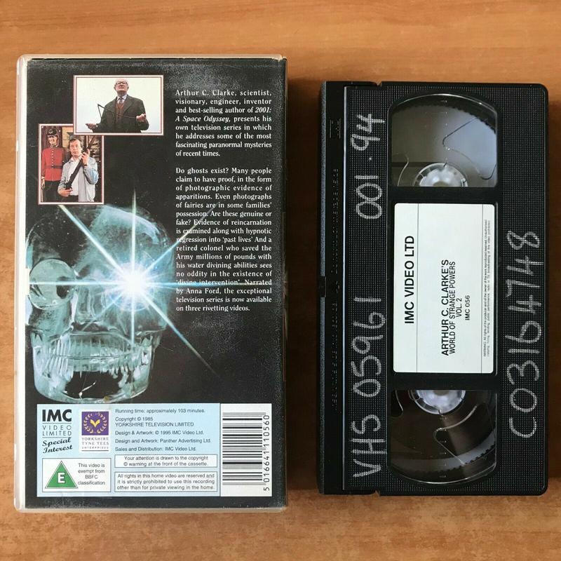 World Of Strange Powers; [Arthur C. Clarke] TV Series - Documentary - Pal VHS 1