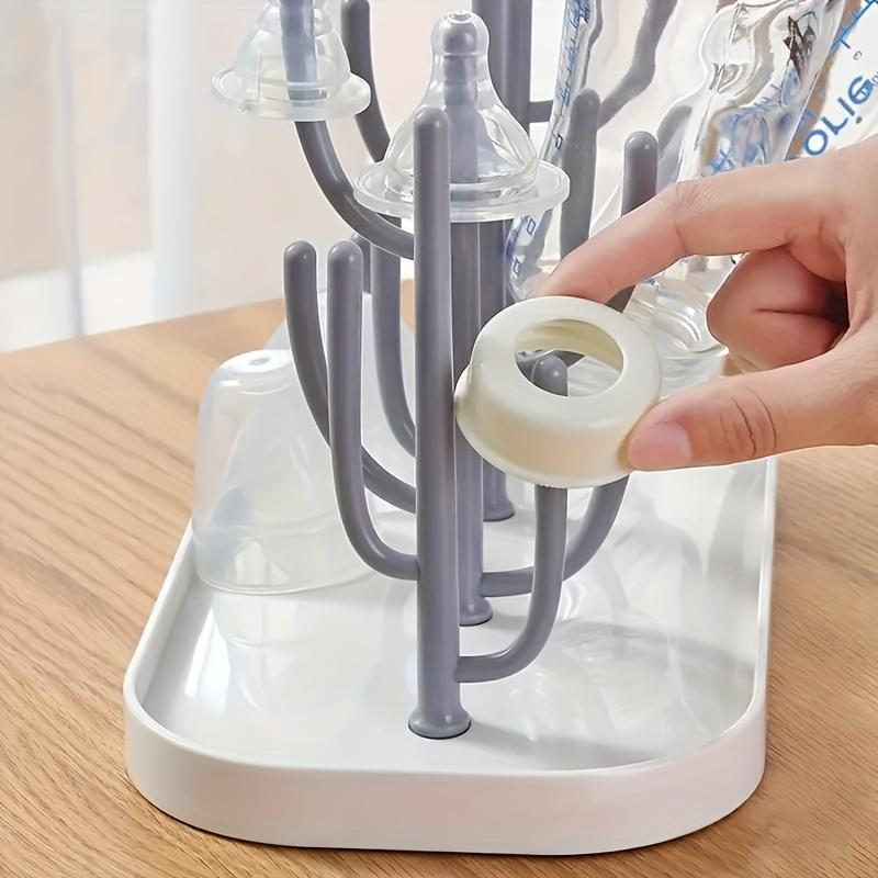 Baby Tree-shaped Milk Bottle Drain Rack, Dust-proof Milk Bottle Holder, Cup Drain Rack Easter Gift 1