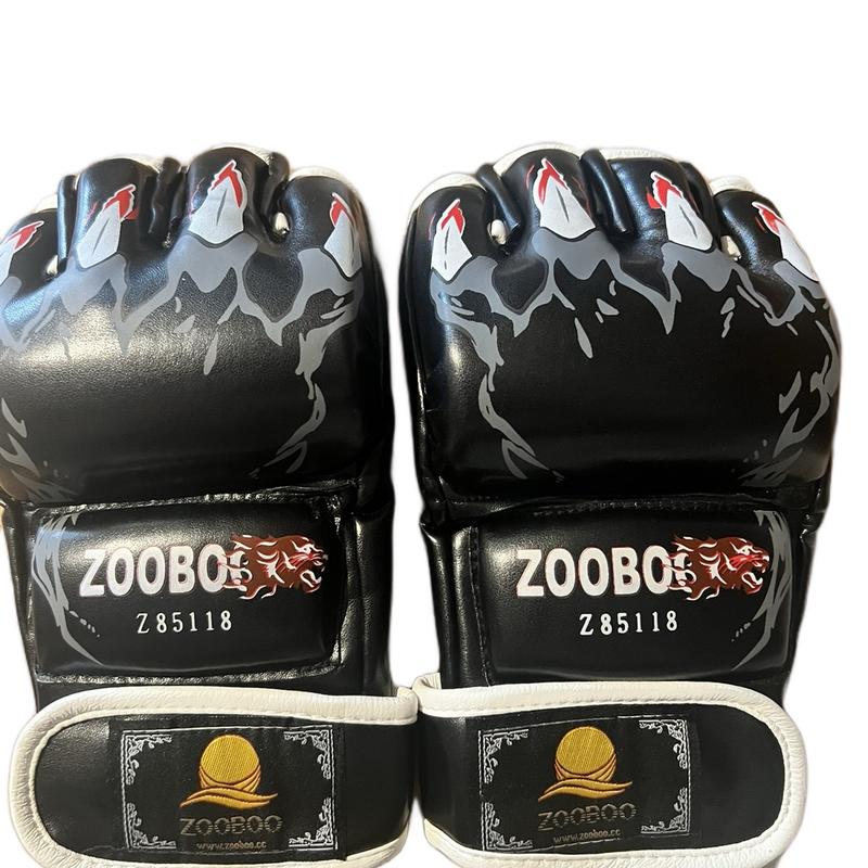 Zooboo MMA Training Boxing Gloves for Men and Women in black 0